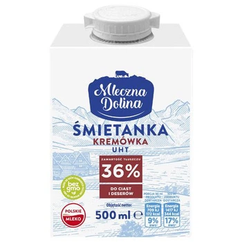 Сливки Mleczna Dolina Smietanka Kremowka 36% 500 мл