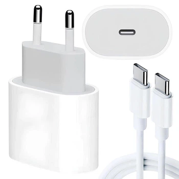 Зарядное устройство 35W с кабелем USB-C - USB-C 1м / Зарядка для телефона / Блок быстрой зарядки