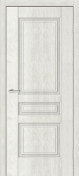 Дверь межкомнатная (холст) MS DOORS TRENTON орех белый ПВХ Глухое (70) (150060_ms-doors)