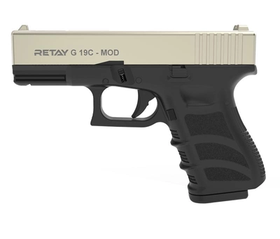 Стартовый пистолет Retay G19C 7 зарядный Satin (Glock 19)