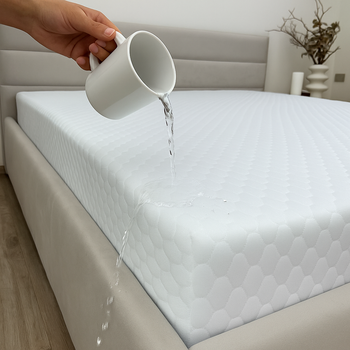 Наматрасник Ecotton DryLuxe Edge Aquastop Jacquard Водонепроницаемый с резинкой по периметру 180x200 см (22283_000)