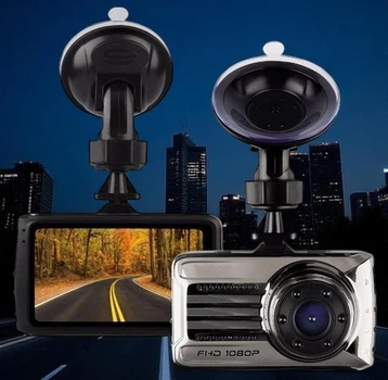 Відеореєстратор автомобільний Blackbox DVR 2-камерний, Full HD 1080P, нічна зйомка (666)