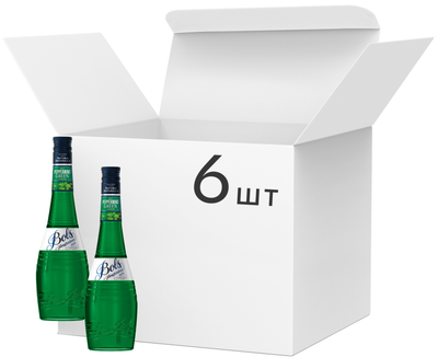 Упаковка ликеров Bols Peppermint Green 24% 0.7 л х 6 шт (08716000109408)