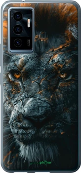 Чехол на Vivo V23e Пламенный лев "6153u-2641-70447"