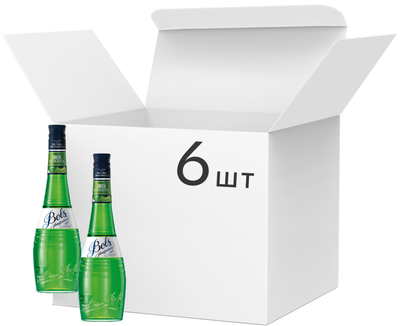 Упаковка ликеров Bols Green Banana 17% 0.7 л х 6 шт (08716000077424)