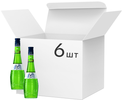 Упаковка лікерів Bols Kiwi 17% 0.7 л х 6 шт (08716000076779)