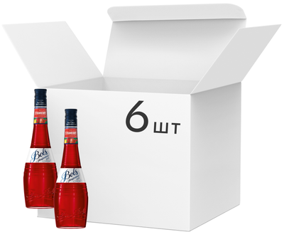 Упаковка лікерів Bols Strawberry 17% 0.7 л х 6 шт (08716000076885)