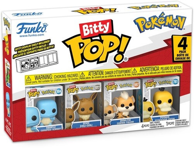 Zestaw figurek Funko Pop Bitty Pop Pokemon Squirtle 4 szt 81135 (889698811354)