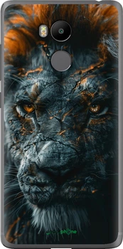 Чохол на Xiaomi Redmi 4 Prime Полум'яний лев "6153u-437-70447"