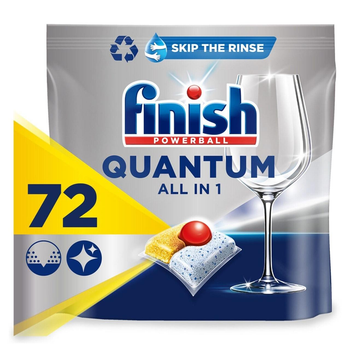 Засіб Finish Quantum All in1 72 капсули для посудомийних машин з лимоном