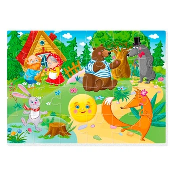 Мягкие пазлы «Колобок» Vladi Toys VT1102-27 — 35 элементов, развивающая игра для детей от 4 лет