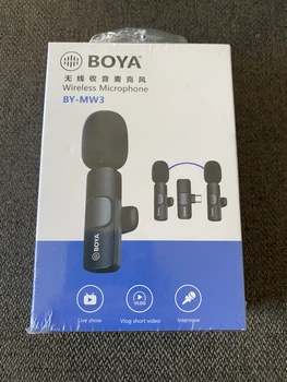 Професійний безпроводний петличний мікрофон Boya BY-MW3 2 шт. з Type-C Петлічка для айфона андроїда