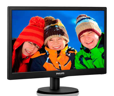 Монітор 19.5" LED TN, Philips 203V5L, 1600 x 900, 5 мс, 16:9, VGA, 203V5LSB26/62 Б/В