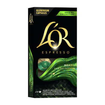 Кофе в капсулах Nespresso L`OR Brazil 10 шт