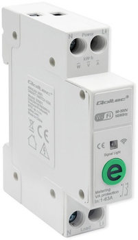 Przekaźnik Wi-Fi z licznikiem Qoltec Wi-fi DIN rail relay with electricity meter 63A eWeLink by Sonoff (5901878509914)