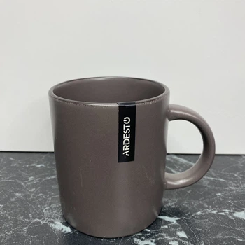 Чашка керамічна 360 мл Ardesto Lucca Grey brown AR2930GMC