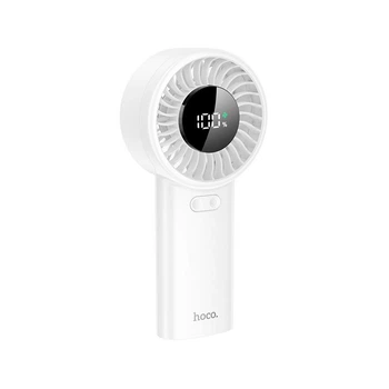 Портативный ручной вентилятор Hoco HX62 Endless handheld fan 6000mAh |5 скоростей, тихий, до 17 часов работы, 45 дБ, 3W| Белый