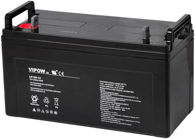 Akumulator żelowy Vipow 12V-120Ah (LP120-12)