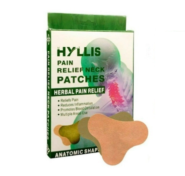 Пластир Pain Relief neck Patches при остеохондрозі, для зняття болю в шиї, для хребта