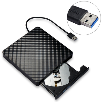 Внешний USB 3.0 DVD RW CD Тонкий оптический привод Записывающий плеер для компакт дисков считыватель проигрыватель Woopker
