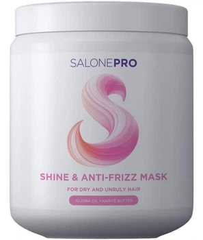 Маска для блиску та розгладжування волосся Unic Salone Pro Shine & Anti-Frizz проти пухнасті, 1000 мл