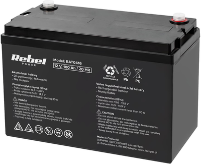 Akumulator żelowy Rebel 12V-100Ah (BAT0416)