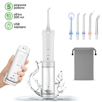 Ирригатор H2ofloss HF-10 mini white