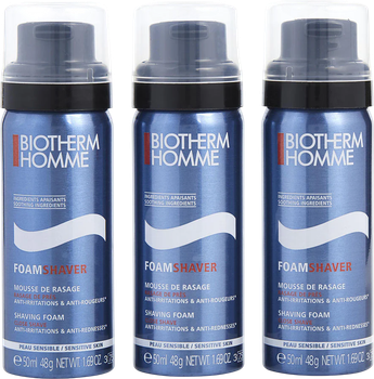 Набір піни для гоління Biotherm Homme 3 x 50 мл (ZES3367729022599)