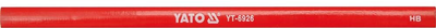 Ołówki stolarskie YATO 245 x 12 mm opakowanie 144 szt Czerwone (YT-6926) (5906083969263)