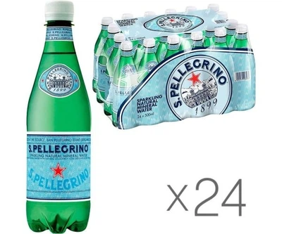 Упаковка газированной минеральной воды San Pellegrino, 24 шт. х 0,5 л, ПЭТ