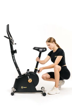 Велотренажер магнітний Besport BS-1660 TAIL до 110 кг чорно-жовтий