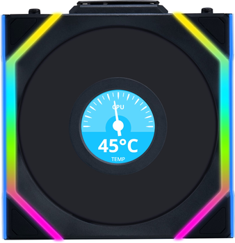 Вентилятор Lian Li Uni Fan SL Wireless LCD Reverse 120-1 Black (G99.12RSLLCD1W1B.00)