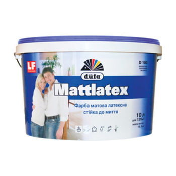 Краска латексная матовая Dufa Mattlatex D100, 14 кг, белый, матовый