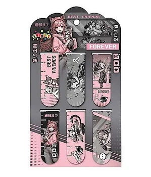 Закладки магнітні Anime Girls 6 штук KIDIS (13216)