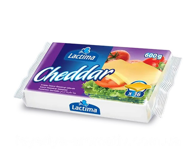 Сир тостовий lactima cheddar 600 г