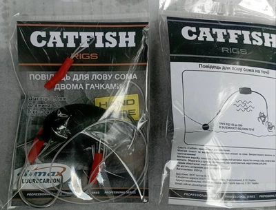Монтаж на сома Catfish Rigs 2 гачки