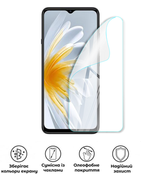 Защитная полиуретановая глянцевая пленка Medium Armor на экран смартфона ZTE Voyage 3D