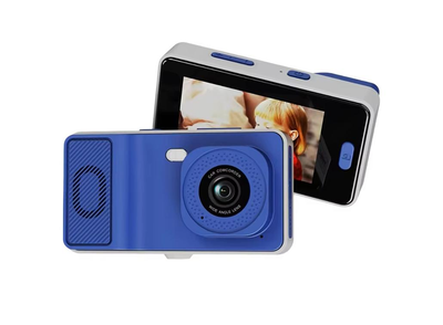 Цифровой фотоаппарат Benjie Y22 4K Bluetooth сенсорный 32GB 3.0" 64мп камера синий