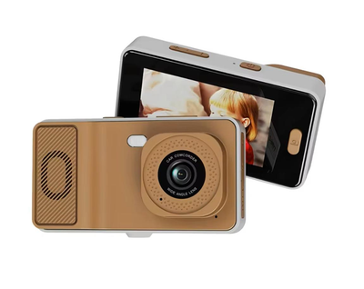 Цифровой фотоаппарат Benjie Y22 4K Bluetooth сенсорный 32GB 3.0" 64мп камера коричневый