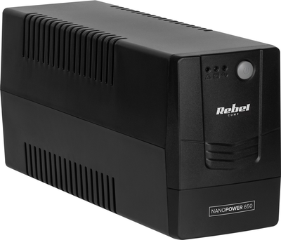 ДБЖ Rebel Nanopower 650 360 Вт/650 ВА Black (RB-4020)