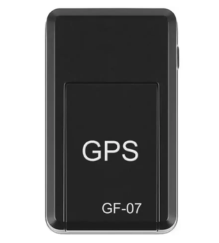 Мини GPS-трекер магнитный GF-07 с микрофоном SOS-сигнал на sim-карту Black (500066)