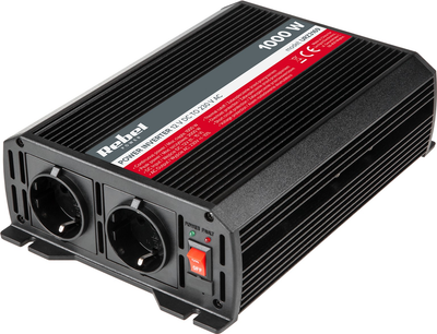 Falownik samochodowy Rebel 1000W 12V/230V (5901436734352)