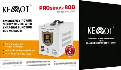 ДБЖ Kemot PROsinus-800 500 Вт/800 ВА White (URZ3405) – фото, відгуки ...