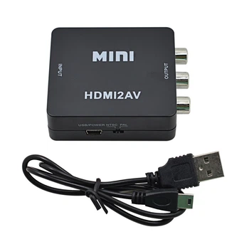Конвертер HDMI на AV RCA CVBS адаптер тюльпан перетворювач HDMI2AV