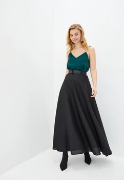 Жіноча спідниця максі кльош Подіум Bee 27560-BLACK L Чорний