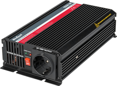 Falownik samochodowy Rebel 1000W 24V/230V (5901436734321)