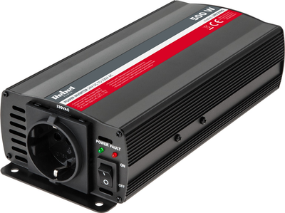 Falownik samochodowy Rebel 500W 24V/230V (5901436734314)