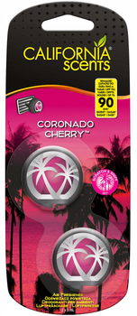 Aromatyzator samochodowy California Scents Coronado Cherry 2 x 3 ml 34‑021 (7638900852448)