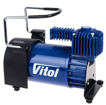 Компрессор VITOL K-55 150psi/23Amp/50л/шланг 5,0м/клеммы/с дефлятором