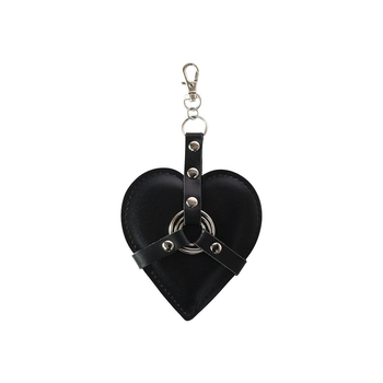 Брелок на карабине для ключей Art of Sex Heart Angel Черный Универсальный ( SX2248 )